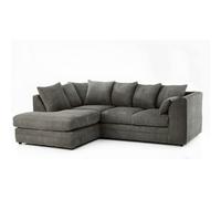 (Left Hand Corner, Grey) Milo Jumbo Cord Corner Sofa