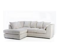(Left Hand Corner, Mink) Milo Jumbo Cord Corner Sofa