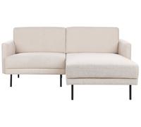 Beliani Corner Sofa Breda Fabric Light Beige Left Hand