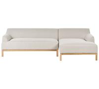 Left-Hand Corner Sofa SOSJO Light Beige Fabric Left Hand