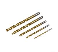 Left Hand Drill Bits 10pcs with Straight Shank Suitable for Reversal Drilling in Electric Drills and Drilling Rigs Made from HSS for Long Service Life