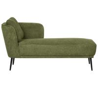 Left Hand Fabric Chaise Lounge Dark Green ARTHEZE