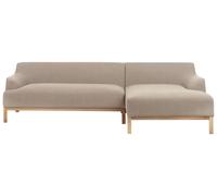 Left Hand Fabric Corner Sofa Taupe SOSJO