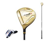 Left Hand Golf Driver Carbon Shaft High Rebound Titanium Wood Hybrid 1/3/5/4H Adjustable Head Angle Graphite Shaft Men's Club with Protective Cover for Enhanced Distance and Control