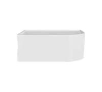 Left Hand J-Shaped Freestanding Bath from Balterley - 1500mm x 740mm