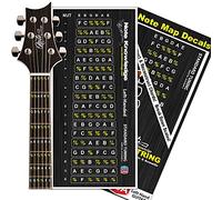 Left Hand Learn Guitar Fretboard Note Map Decals/Stickers