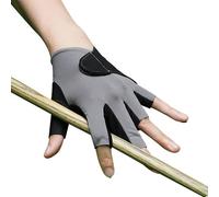 Left Hand Pool Gloves - Half Finger Design, Soft Stretch Fabric, Comfortable and Breathable Tail with Non-Slip Handle | Ideal for Women and Men Billa Practice