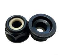 Left Hand Reverse Thread Collar Nut For Fs36 Fs40 Fs55 Brush Cutters, Alloy Steel M10 X 1.0 Trimmer Head Fixing Screw, 24x17 Mm Black Garden Tool Replacement Parts, 2 Pack