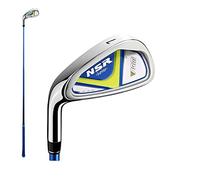 Left Hand & Right Handed Golf Club Iron Kids #7 NSR Graphite Shaft Steel Head for Ages 3-12 Boys Girls Golf Clubs (Blue,Left Hand for 3-5Y)