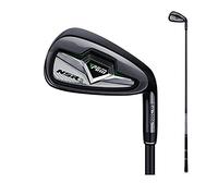 Left Hand & Right Handed Golf Club Iron Men NSR 3#7 Irons Steel Head Golf Club Putter Professional Practice Pole Golf Driver (Black,Right Hand-Carbon Rod-R)