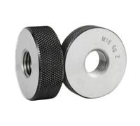 Left-hand thread gauge, 2pcs/Set GO/NO GO Gage Metric 6g M6 M14 M16 Precision External Screw Fine,Pitch Test Tool(M6x1.0)