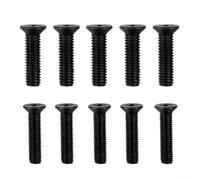 Left Hand Thread Screw Set, M5/M6 22mm for UNF Drill Chuck Shank Adapter, Pack of 10