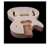 Left Hand Unfinished Guitar Body Mahogany Made And Maple Guitar Body (Color : 1)