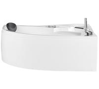 Corner Hot Tub with LED NEIVA Left Hand 1500 x 1000 mm White