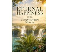 Left-handed 2026 Eternal Happiness JW Convention Notebook - HARDCOVER keepsake/gift with titles for notes and doodles: Iguaçu Falls