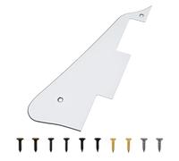 Left Handed 3ply White Guitar Pickguard For Epiphone Les Paul Guitar - Modern Style Lefty Electric Guitar Pickguard