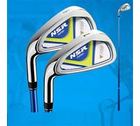 Left Handed 7#/9# Golf Club Iron for Boys Girls Kids Beginners Coach Teaching LH Golf Irons Practice Sports (Left,Blue,#9(9-12Y))