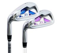 Left-Handed 7-Iron Golf Clubs for Men Women Single Carbon/Steel Body R-Level Beginner's Swing Golf Iron (Man-Steel Shaft)