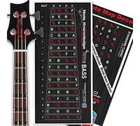 "Left-Handed" Bass Guitar Fretboard Note Map Decals/Stickers