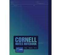 Left Handed Cornell Notes Notebook: Spine on the right/ Note taking system for lefty student / 8.5 x 11 Inches/ College Ruled.