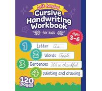Left handed Cursive handwriting workbook: For Kids Ages 3-6 / 120 pages, 8.5x11 Inches, For Lefty / Words and Sentences Tracing