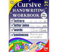 Left-Handed Cursive Handwriting Workbook for Kids: Mastering Cursive Writing for Left-Handed Children | the Perfect Practice for a Perfect Penmanship ... Letters,Letter joins, Words and Sentences