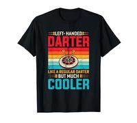 Left Handed Darter Dartboard Darts Game Dart Board Team T-Shirt
