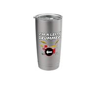 Left-Handed Drummer, I'm A Lefty Drummer, Drum Teacher Stainless Steel Insulated Tumbler