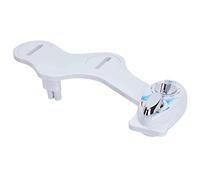 Left-Handed Dual Nozzles Bidet Fresh Water Spray Non-Electric Hot and Cold Style Bidet Toilet Attachment,Self-Cleaning and Adjustable Water Pressure
