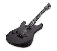Left Handed Electric Guitar HH LA Select by Gear4music, Blackout
