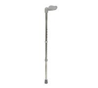 Left Handed Ergonomic Handled Walking Stick - 12 Height Adjustment Settings - Medium - Lightwight Aluminium - Non-Slip Rubber Ferrule - 127kg (20 Stone) Weight Limit