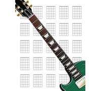 Left Handed Guitar Chord Diagrams Notebook: 100+ Blank Guitar Chord Writing Paper with Chord Fingering Chart Cheat Sheets and Circle of Fifths