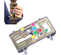 Left Handed Guitar Learning System for Beginners - Practice Tool with Color-Coded Chords - Play Guitar in Minutes, Instant Acoustic/Electric Performance (Gold)