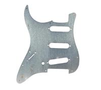 left handed guitar pickguard Silver Aluminum Metal Guitar Pickguard 11 Hole Electric Guitar Pickguard SSS For Guitar Parts