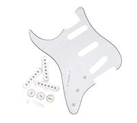 Left Handed Guitar Pickguard SSS Pickup Covers 52/52/52mm Guitar Knobs Tips For Electric Guitar Accessories Guitar Replacement Pickguard (Color : 3ply06)