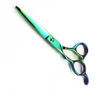 Left-Handed Hair Cutting Scissors Set - TTOOGO 6-Inch Straight & Thinning Shears, Stainless Steel, Professional Hairdressing & Barber Tools,A