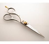 Left Handed Hair Scissors/Hairdressing Left Hand Scissors - 5.5 inch (Silver(Chrome))