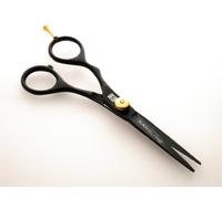 Left Handed Hair Scissors/Hairdressing Left Hand Scissors, Rainbow - 5.5 inch (Black)