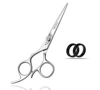 Left Handed Hairdressing Scissors Hair Scissor, Wishbeauty Professional Sharp Left Hand Barber Scissors 6.5” Lefty Hair Cutting Scissors, Hairdresser Scissors Salon Haircut Scissors Hair (Silver)