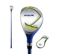 Left Handed Junior Golf Fairway Wood with Golf Headcover, 1/#5 Golf Club Wood for Children- Perfect for Boys Girls Golfers Sports (Green(#5),Age 9-12)