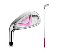 Left Handed Kids Golf Club Set, 7 & 9 Iron Graphite Shaft for Beginner Practice, Lightweight Carbon Steel, Outdoor Training Equipment for Youth Boys and Girls