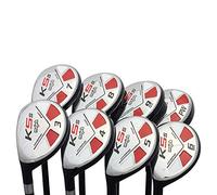 Left Handed Majek Golf Senior Men’s All Hybrid Complete Full Set, which Includes: #3, 4, 5, 6, 7, 8, 9, PW Senior Flex Total of 8 New Utility “A” Flex Clubs with Premium Men's Arthritic Grip