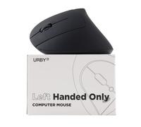 Left Handed Mouse Wireless, Ergonomic, Vertical. Also As Left Handed Gaming Mouse. Compatible with Windows/macOS, Laptop, PC. [Type C & USB] [Battery Included] Black