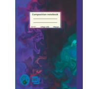 Left-Handed Notebook - the book's spine on the "Right": Left Handed College Ruled Notebook | Liquid Marble illustration theme | 110 pages college Ruled Writing Journal,Gift Idea for lefty