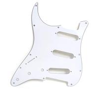 Left-Handed SSS Guitar Pickguard Compatible with Fender Strat Style Electric Guitar, 11-Hole Strat Scratch Plate with Mounting Screws, Replacement Pickguard for Stratocaster Style Guitars (#6)