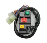 Left Handlebar Start Switch for Can-Am for outlander 500 650 800 1000 - ABS Metal Headlight Button 22mm Mount DC12V