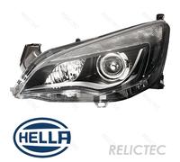 Vauxhall Astra Headlight Left 09-15 (1ZT 010 012-411) OEM Hella