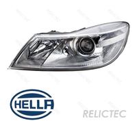 HELLA Headlights 1EL 247 052-251 Left H7/H1, PY21W, W5W, H7, H1 Halogen, DE 12 for right-hand traffic SKODA: Octavia II Hatchback