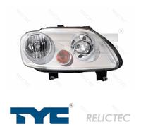 TYC Headlights 20-0760-05-2 Left H7, H1 for right-hand traffic VOLKSWAGEN: Touran I, Caddy 3