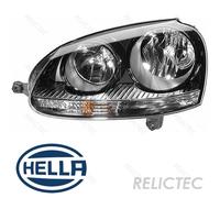 HELLA Headlight Headlamp 1EG 247 007-611 Left FOR Golf Jetta Genuine Top German